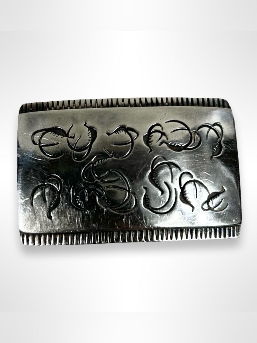 RICKY MANUEL vintage 90s sterling silver belt buckle